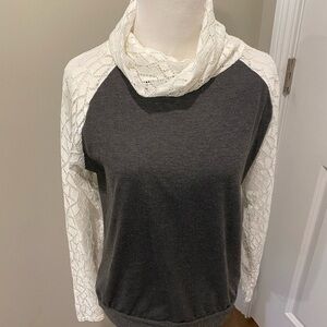 Gray and White Women's Sweater